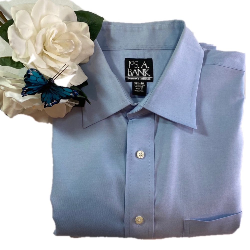 JoS. A. Bank Timeless Blue Dress Shirt 16.5